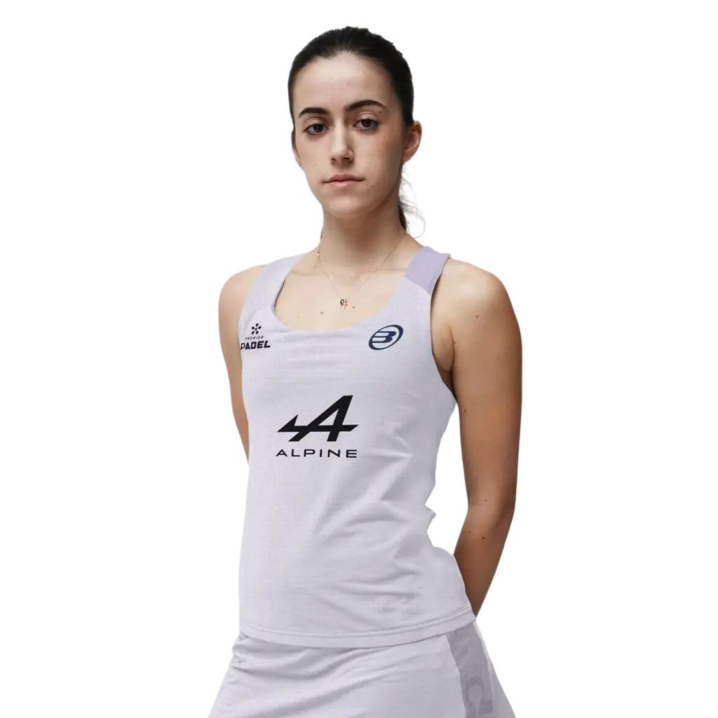 Camiseta Bullpadel Pado Claudia Fernández Lila Pastel