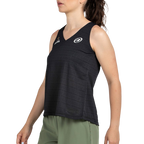 Camiseta Bullpadel Piura Negro Mujer 2026