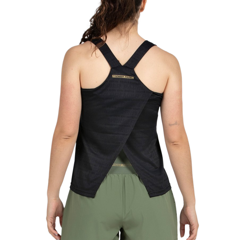 Camiseta Bullpadel Piura Negro Mujer 2026