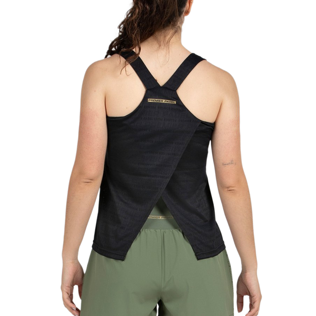 Camiseta Bullpadel Piura Negro Mujer 2025