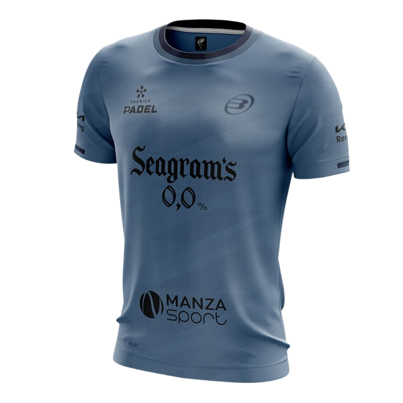 Camiseta Bullpadel Prior Paquito Navarro Azul Atlântico Vigore 2026
