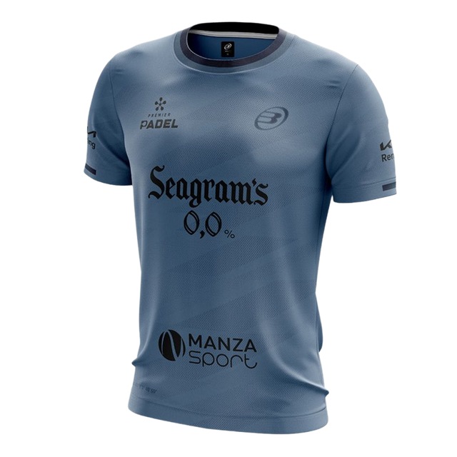 T-shirt Bullpadel Prior Paquito Navarro Blue Atlantico Vigore 2026