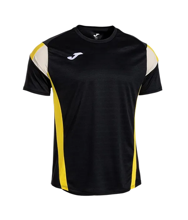 T-shirt Joma Montreal Black/Yellow/White 2025 PadelPROShop