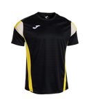 Camiseta Joma Montreal Negro/Amarillo/Blanco 2025