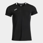 A camiseta Joma Smash em Cor Preto É uma peça técnica de padel para Homem da linha Smash de Joma
