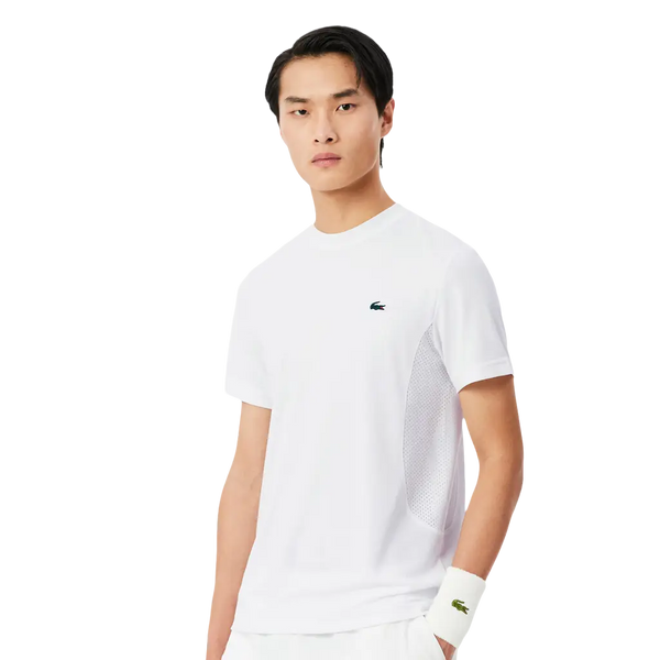 T-shirt Lacoste Novak Djokovic White 2026 | PadelPROShop
