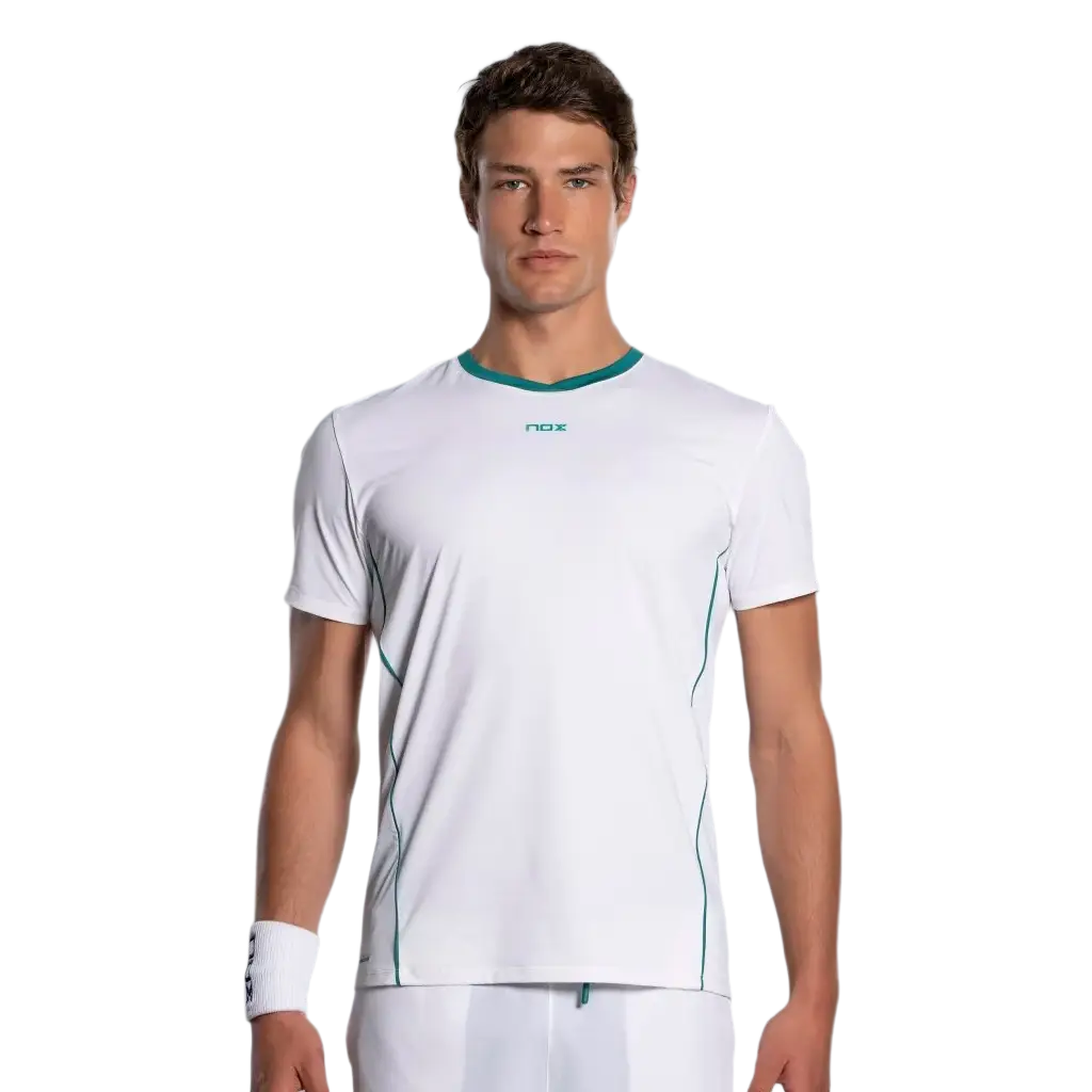 Camiseta Nox Pro Branco/Verde Hera 2026