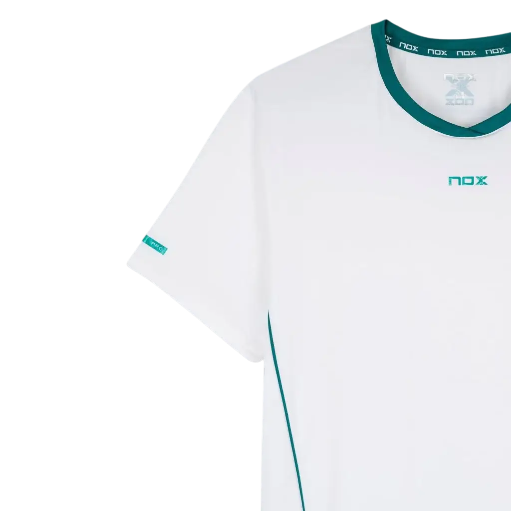Camiseta Nox Pro Branco/Verde Hera 2026