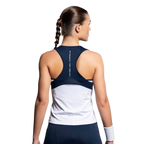 Camiseta Nox Suspensórios Mulher Team Branco/Azul Marinho 2026