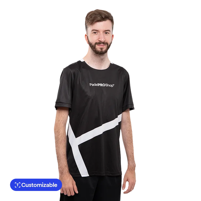 T-shirt PadelPROShop Black Track