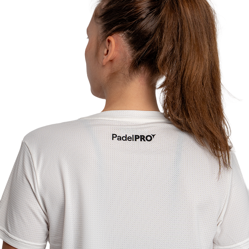 Maglietta Pro Basic Donna PadelPRO Bianco
