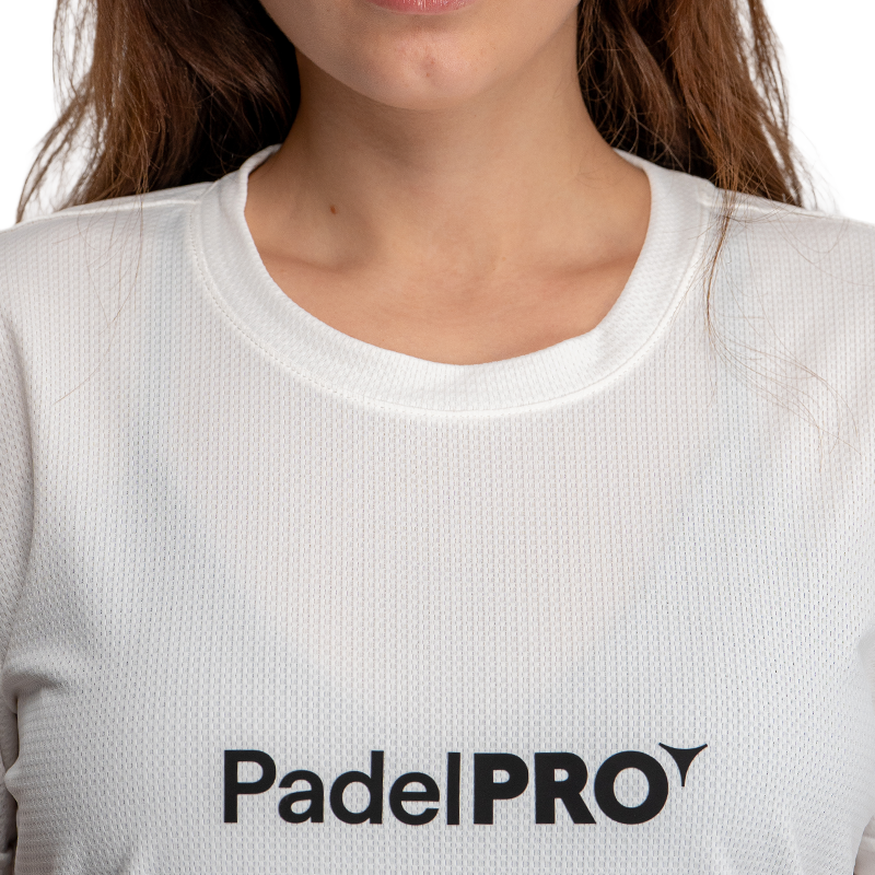 Camiseta Pro Basic Mujer PadelPRO Blanca
