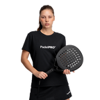 Camiseta Pro Basic Mujer PadelPRO Negra