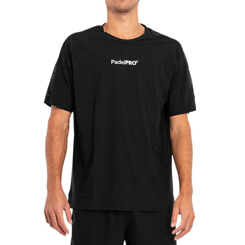 Camiseta Pro Elite PadelPRO Negra