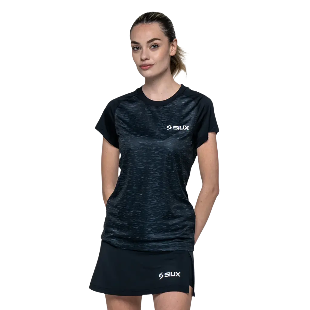 Camiseta Siux Club Mujer Negro 2026