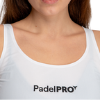Maglietta Serbatoio-Top Pro Elite PadelPRO Donna Bianco