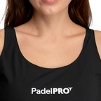 Maglietta Serbatoio-Top Pro Elite PadelPRO Donna Nero