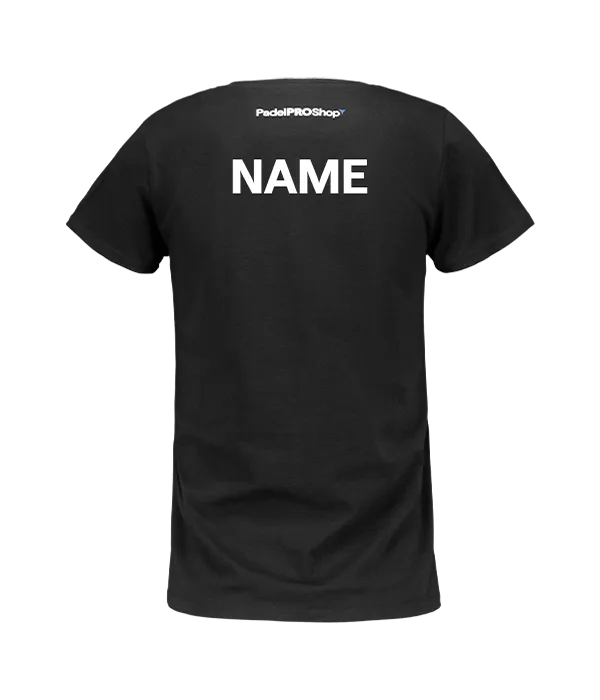 Camiseta algodón mujer PadelPROShop Negra
