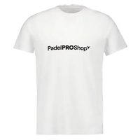 Baumwoll-T-Shirt PadelPROShop Weiß