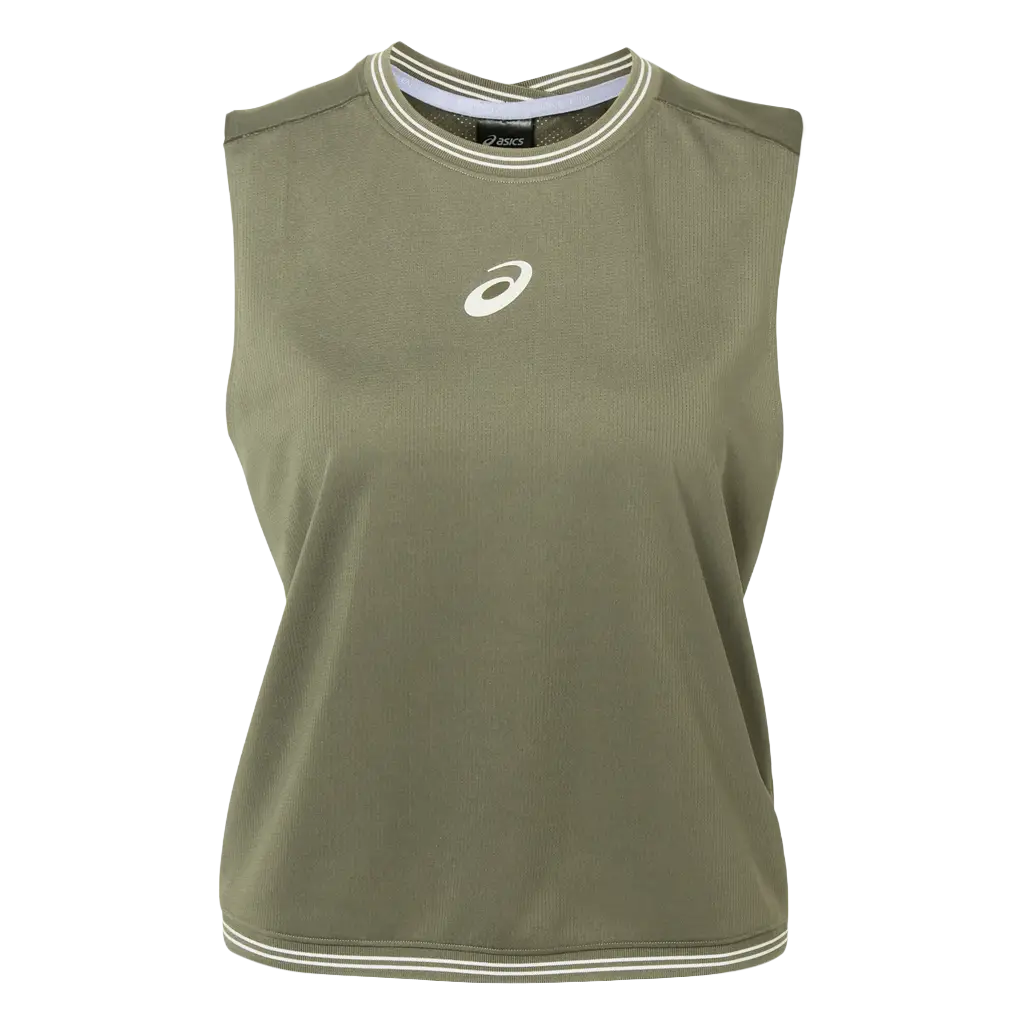 Camiseta de Tirantes Asics Game Dark Olive Mujer 2026