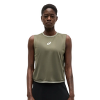 Camiseta de Tirantes Asics Game Dark Olive Mujer 2026