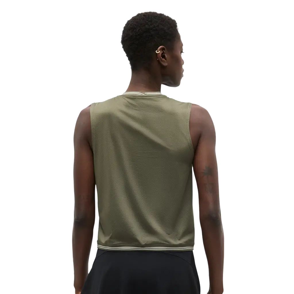 Camiseta de Tirantes Asics Game Dark Olive Mujer 2026