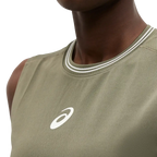 Camiseta de Tirantes Asics Game Dark Olive Mujer 2026