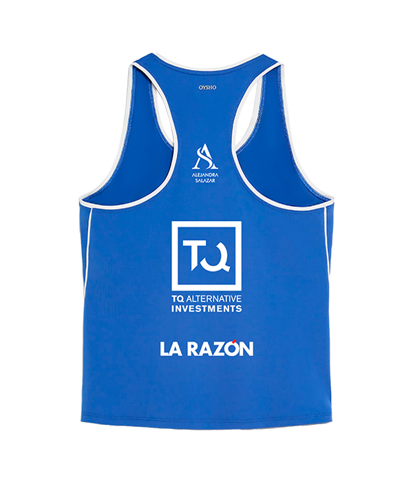 Camiseta Oysho Alejandra Salazar Azul 2025