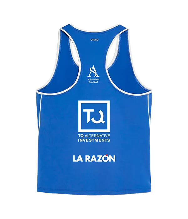 Camiseta Oysho Alejandra Salazar Azul 2025
