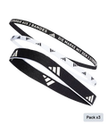 Cintas de Pelo Adidas Negro/Blanco (x3)