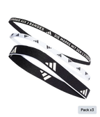 Cintas de Pelo Adidas Negro/Blanco (x3)