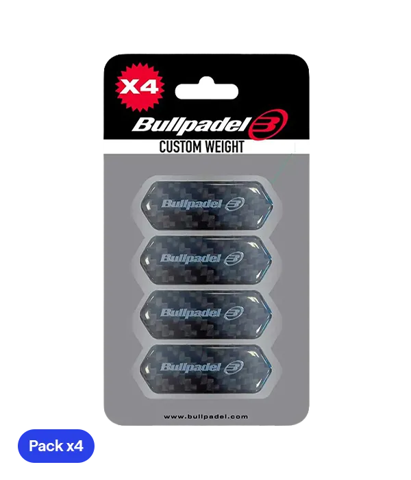 Custom Weight Bullpadel Negro (Pack x4)
