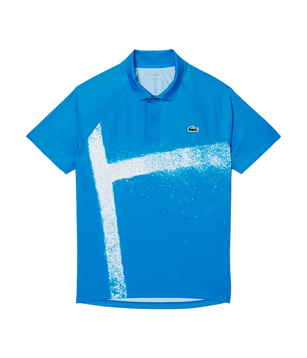 Polo Lacoste Novak Djokovic Azul/Blanco 2025