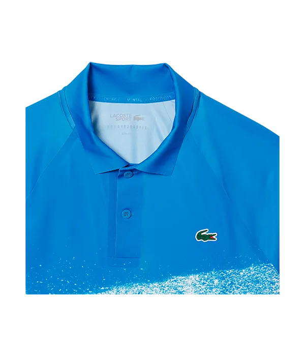 Polo Lacoste Novak Djokovic Azul/Blanco 2025