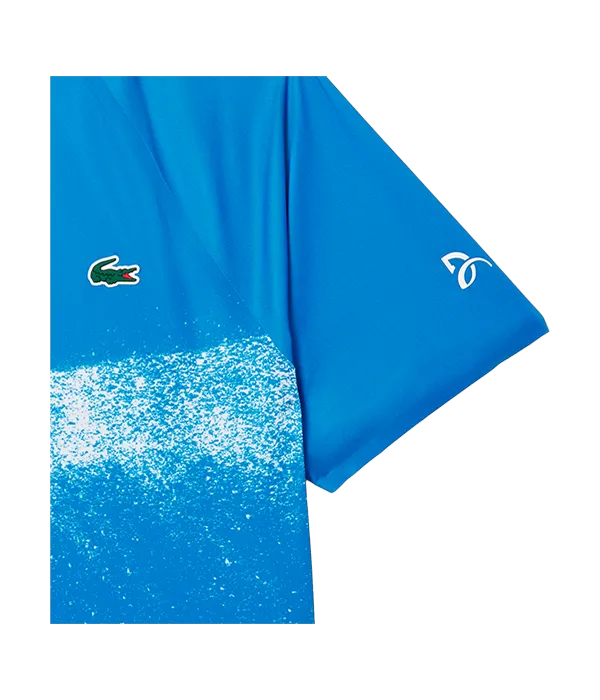Polo Lacoste Novak Djokovic Azul/Blanco 2025