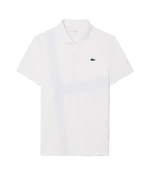 Polo Lacoste Novak Djokovic Blanc 2025