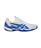 Asics Padelschuhe Solution Speed FF 3 Clay Weiß/Tuna Blau