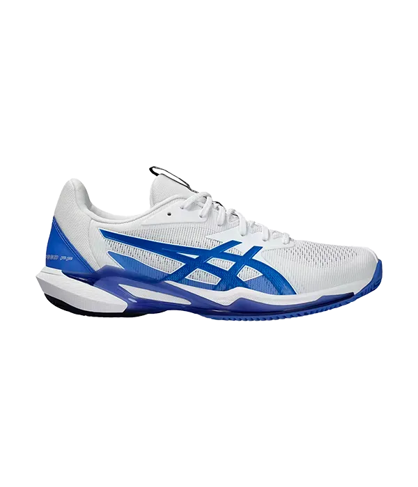 Asics Padel Shoes Solution Speed FF 3 Clay White/Tuna Blue