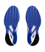 Asics Padelschuhe Solution Speed FF 3 Clay Weiß/Tuna Blau
