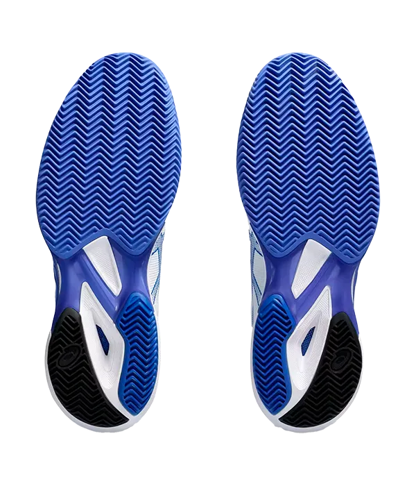 Asics Padelschuhe Solution Speed FF 3 Clay Weiß/Tuna Blau