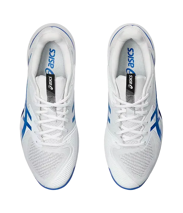Asics Padelschuhe Solution Speed FF 3 Clay Weiß/Tuna Blau