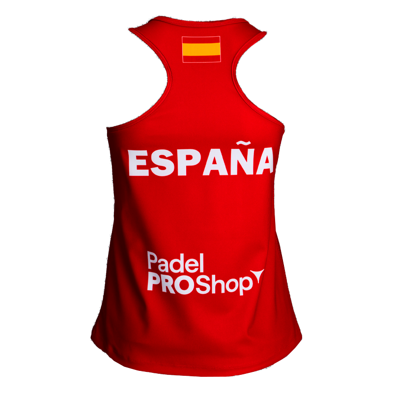 T-shirt Bullpadel Official Red Women 2026 Spanish Federation