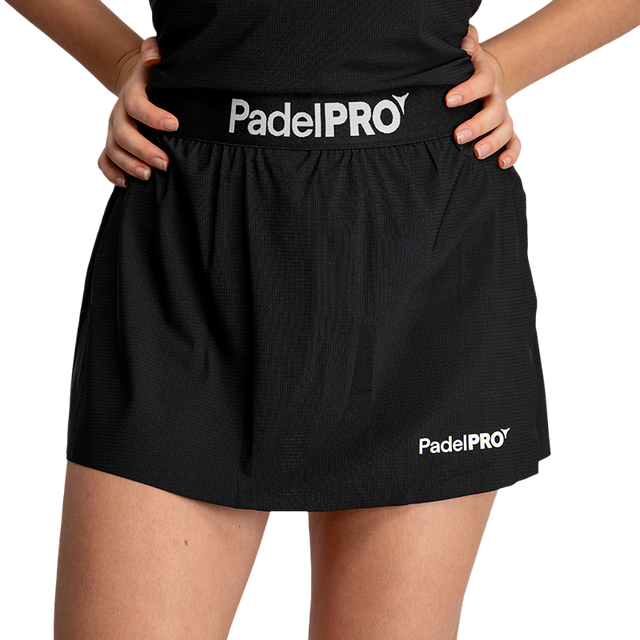 Pro Elite Skirt Woman PadelPRO Black