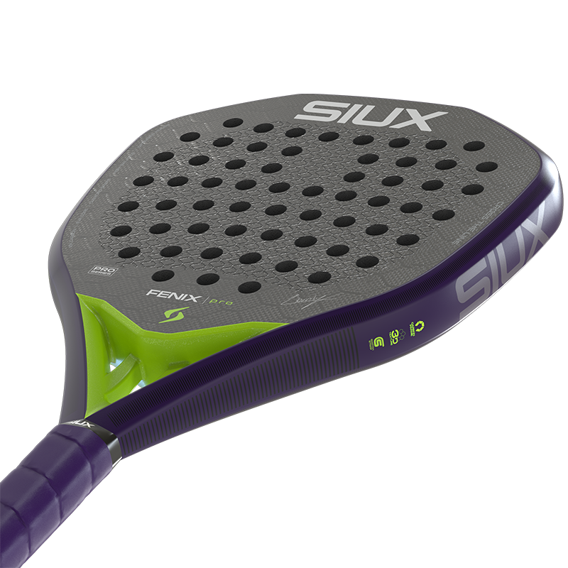 Siux Padel Racket Fenix Pro Glow Purple 2026 Leo Augsburger