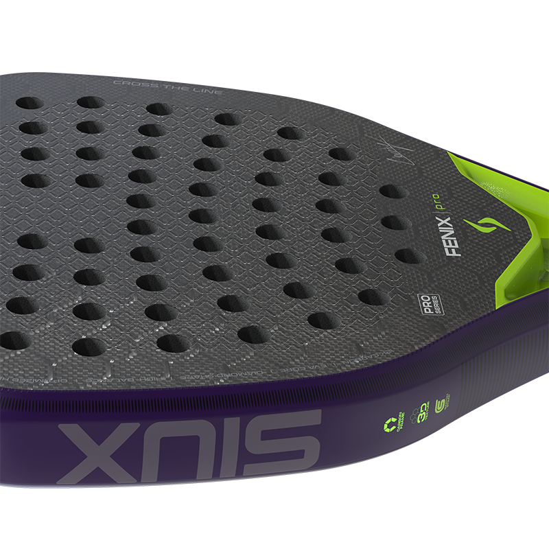 Siux Padel Racket Fenix Pro Glow Purple 2026 Leo Augsburger
