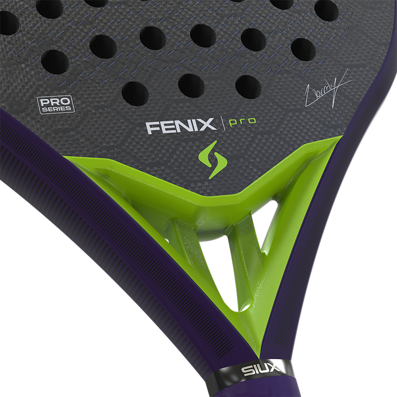 Siux Padel Racket Fenix Pro Glow Purple 2026 Leo Augsburger