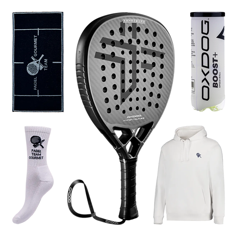 Pacote Padel Team Gourmet + Raquete de Padel Oxdog Hyper Tour 2.0 2025