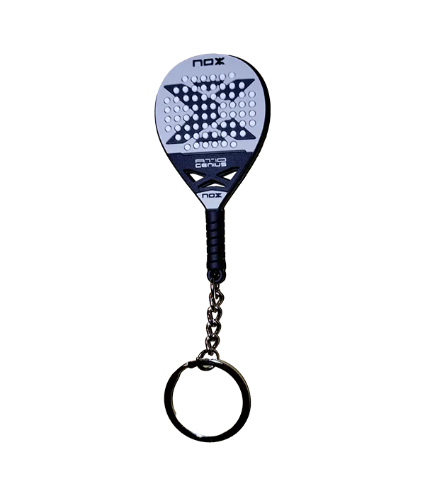 Porta-chaves Raquete de Padel Nox Cinzento