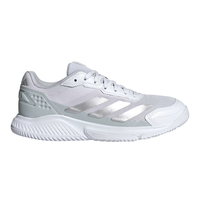 Adidas Padelschuhe Courtquick Weiß/Silber Damen 2026