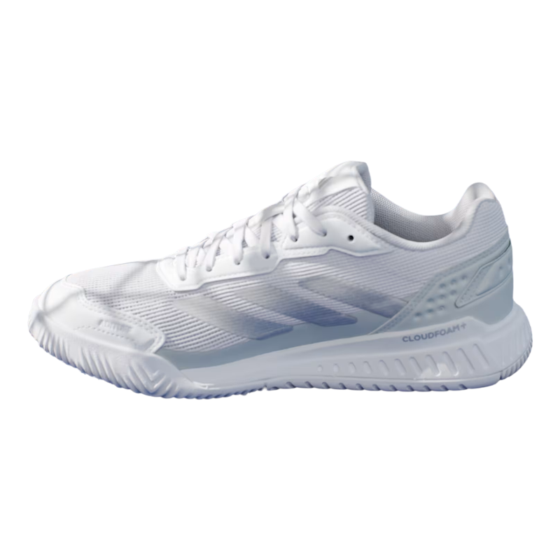 Adidas Padelschuhe Courtquick Weiß/Silber Damen 2026
